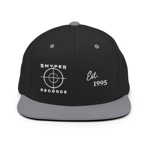 Snyper Records (Series 1) Classic Hip-Hop Black and Silver Snapback