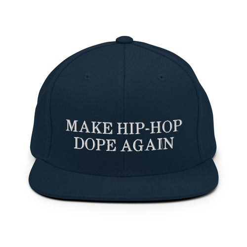 Make Hip-Hop Dope Again Dark Navy Snapback Hat
