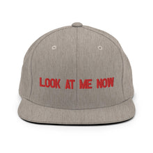 Load image into Gallery viewer, Look At Me Now, Wolf Grey Colorway Heather Grey Snapback Hat
