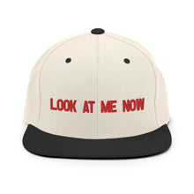 Load image into Gallery viewer, Look At Me Now, Wolf Grey Colorway Natural Black Snapback Hat
