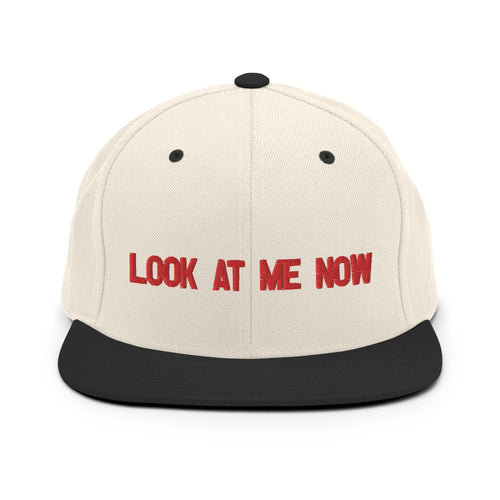 Look At Me Now, Wolf Grey Colorway Natural Black Snapback Hat
