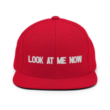 Load image into Gallery viewer, Look At Me Now, Wolf Grey Colorway Red Snapback Hat
