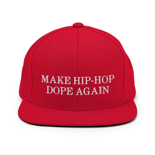 Make Hip-Hop Dope Again Red Snapback Hat