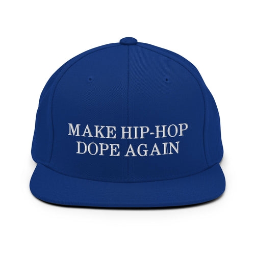 Make Hip-Hop Dope Again Royal Blue Snapback Hat