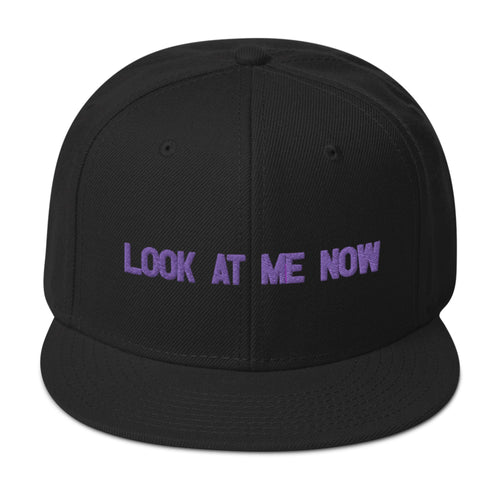 Look At Me Now, Field Purple Colorway Black Snapback Hat