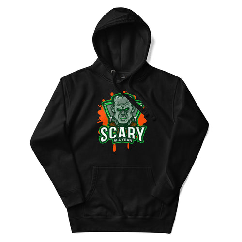 Scary All Year Logo Adults Unisex Black Hoodie