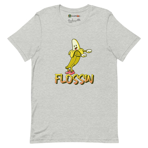 Flossin Banana, Dancing Character Adults Unisex Athletic Heather T-Shirt