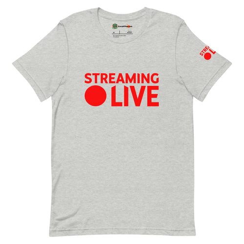 Streaming Live Gaming, Podcaster Adults Unisex Athletic Heather T-Shirt