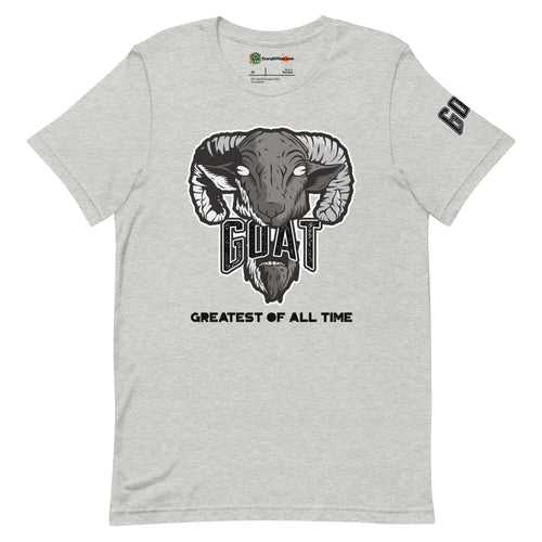 Greatest Of All Time GOAT, 11's Cool Grey Colorway Adults Unisex Athletic Heather T-Shirt