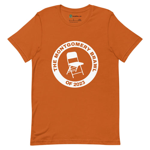 The Montgomery Brawl of 2023 Folding Chair Unisex Autumn T-Shirt