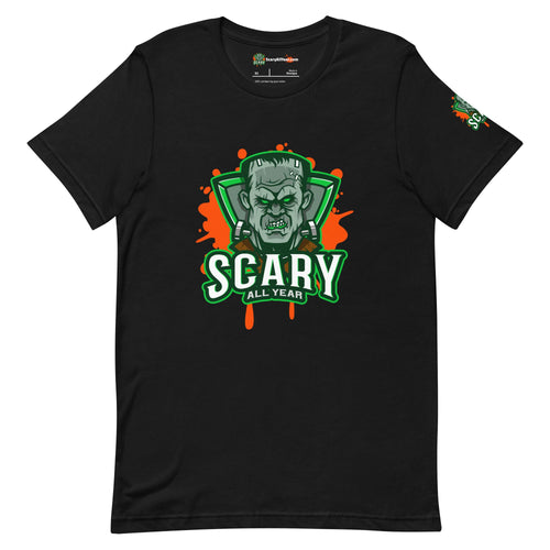 Scary All Year Logo Adults Unisex Black T-Shirt