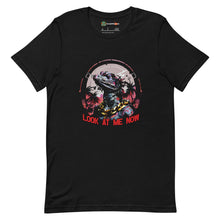 Load image into Gallery viewer, Look At Me Now, Brute Villain Lizard Character, Wolf Grey Colorway Adults Unisex Black T-Shirt
