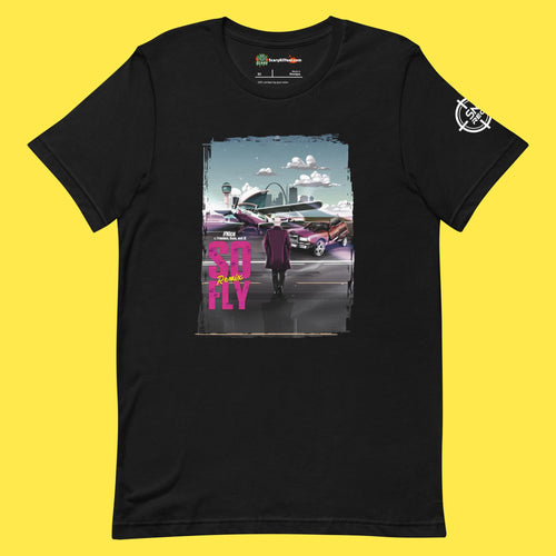 So Fly Remix By Nice Album Art Adults Unisex Black T-Shirt