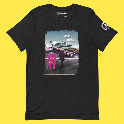 So Fly Remix By Nice Album Art Adults Unisex Black Heather T-Shirt