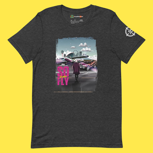 So Fly Remix By Nice Album Art Adults Unisex Dark Grey Heather T-Shirt