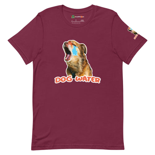 Dog Water, Toxic Video Gamer, Crying Dog Adults Unisex Maroon T-Shirt