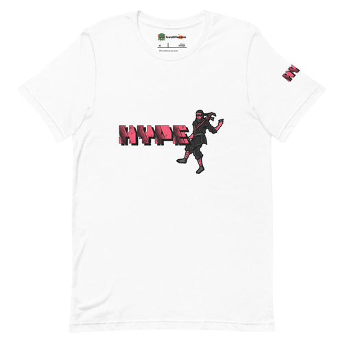 Hype, Dancing Ninja Character Adults Unisex White T-Shirt