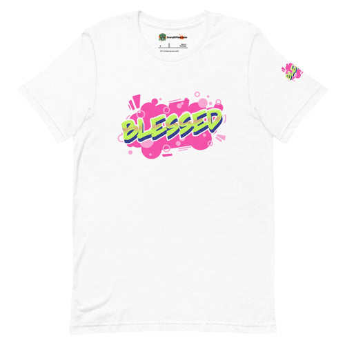 Blessed, bright inspirational Adults Unisex White T-Shirt