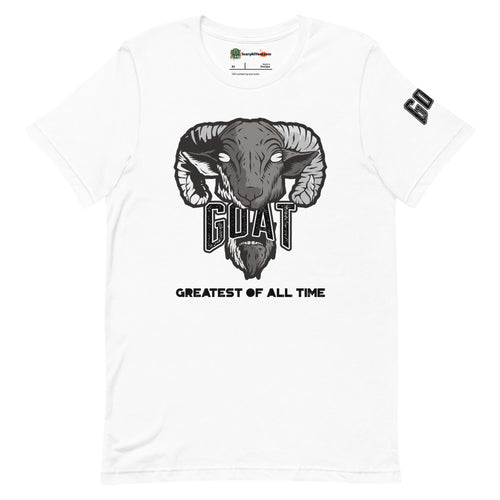 Greatest Of All Time GOAT, 11's Cool Grey Colorway Adults Unisex White T-Shirt