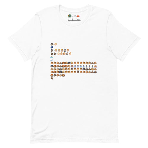 The Montgomery Brawl, Emoji Storyline Adults Unisex White T-Shirt
