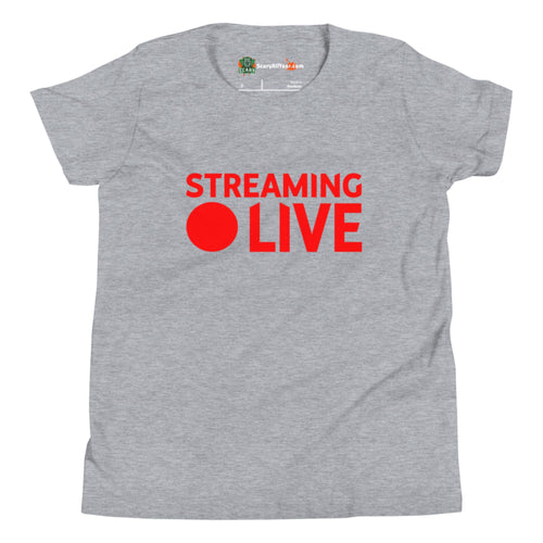 Streaming Live Gaming, Podcaster Kids Unisex Athletic Heather T-Shirt