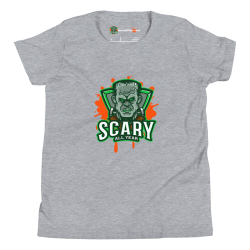 Scary All Year Logo Kids Unisex Athletic Heather T-Shirt