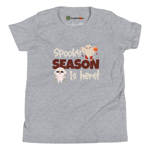 Spooky Season Is Here Cute Halloween Kids Unisex Athletic Heather T-Shirt