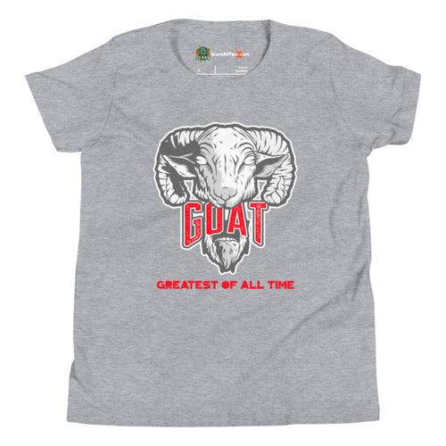 Greatest Of All Time GOAT, Wolf Grey Colorway Kids Unisex Athletic Heather T-Shirt