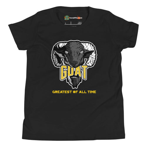 Greatest Of All Time GOAT, Taxi Colorway Kids Unisex Black T-Shirt