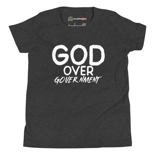 God Over Government Black and White Kids Unisex T-Shirt