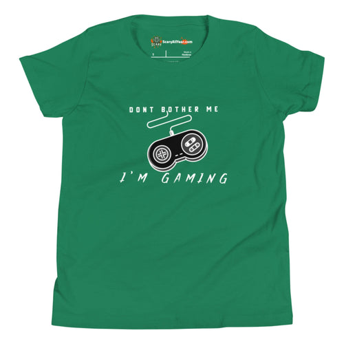 Don't Bother Me I'm Gaming, Retro Video Gaming Kids Unisex Kelly T-Shirt